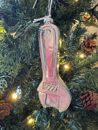 6" Pliers Glass Ornament