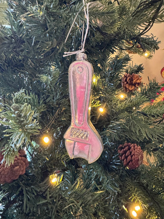 6" Pliers Glass Ornament