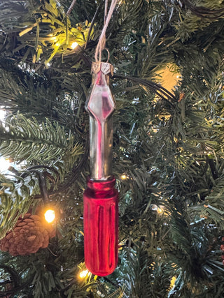 5.5" Screwdriver Glass Ornament