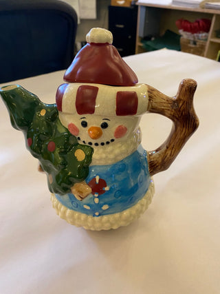 Snowman Teapot by Enesco