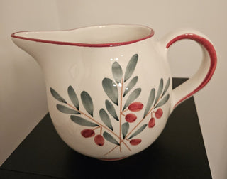 Vintage Handpainted Italian Pitcher