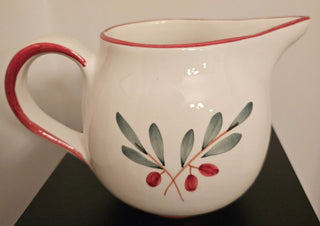 Vintage Handpainted Italian Pitcher