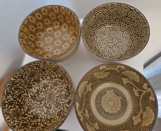 Sound Collection by Sousaku rice bowls, retired. Set of 4