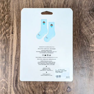Birthday Cake Kids Crew Socks Price is Firm