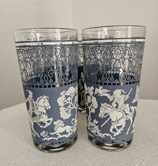 Vintage Hazel Atlas "Arabian Knights" Cocktail Glasses SET OF 4