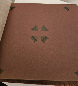 Vintage leather bound photo album