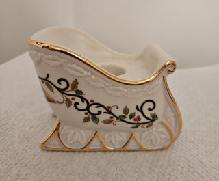 Mikasa China Holly Sleigh Candlestick Holder