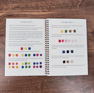 Emily Lex Spring Watercolor Workbook featuring guided floral painting lessons | JSQ Mercantile – a women’s boutique and gift shop in La Grange, IL.