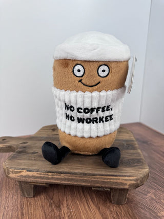 No Coffee, No Workee Plush