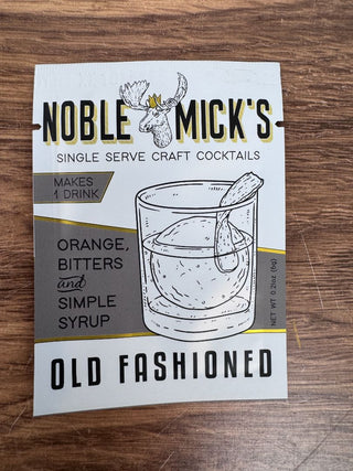 Old Fashioned Single Serve Craft Cocktail Mix – 2oz by Noble Micks
