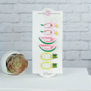 Tropical Rainforest Hair Clip Set - 6 Pack