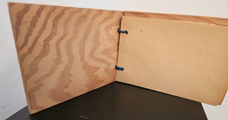 Handpainted Wooden Photo Album with Cacti