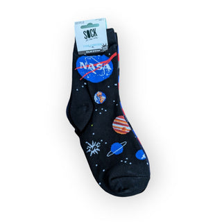 Junior 3 Pack Crew Socks: Astronauts in Space | Novelty Socks