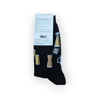 Prost! Crew Socks with Various Beer Glasses | Novelty Socks