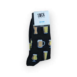 Prost! Crew Socks with Various Beer Glasses | Novelty Socks