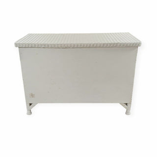 White Wicker 6 Drawer Dresser 53Wx24Dx37h
