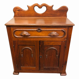 Vintage Wood Eastlake Cabinet Side Table