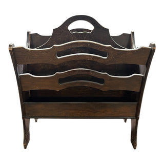Solid Wood Magazine Rack