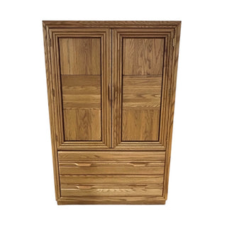 Solid Oak 6 Drawer Mule Dresser 38Wx19Dx59H