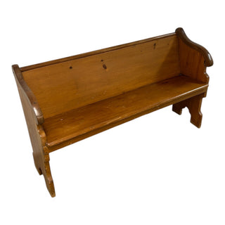 Solid Wood Church Pew 59Wx19Dx34H