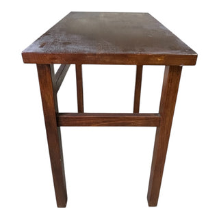 Solid Wood Rectangle Side Table 26Wx16Dx25H
