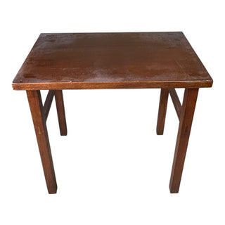 Solid Wood Rectangle Side Table 26Wx16Dx25H