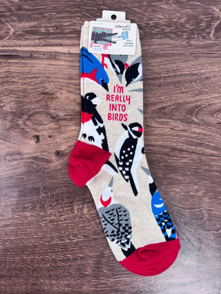 Really Into Birds Crew Socks