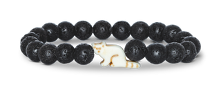 Fahlo Red Panda Tracking Bracelet - Lava Stone