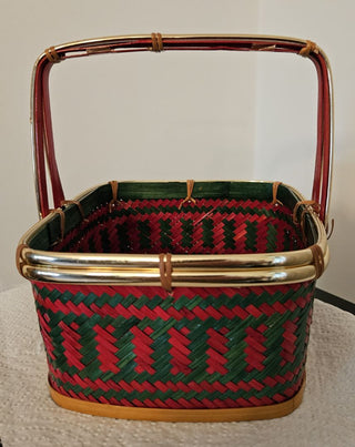 Vintage Wicker Woven Basket