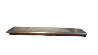 Custom Reclaimed Industrial Stainless Steel Countertop Wood Frame Rustic Console Table Bar - FOLDING (As-Is)