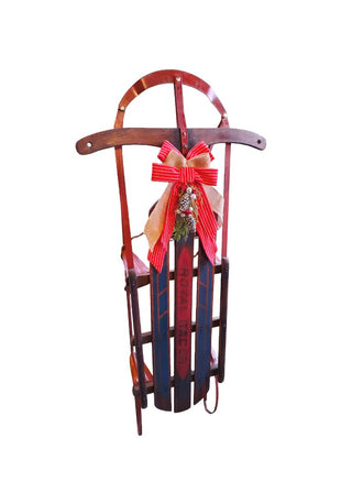 1950s Royal Racer Snow Sled Vintage Christmas Decor, winter holiday decoration (As-Is)