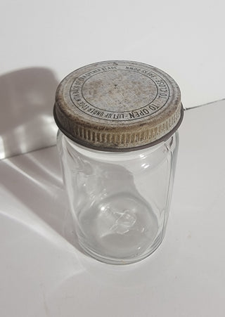 Advertising glass jar