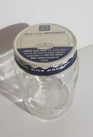 1950 Ann Page mayonnaise jar