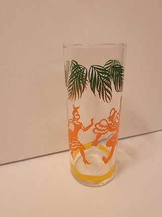 Federal glass calypso dancers tumbler