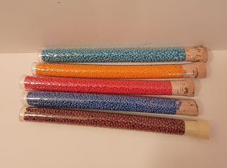 Set of 5 tubes of seed beads (6” tubes)