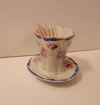 Ceramic toothpick holder