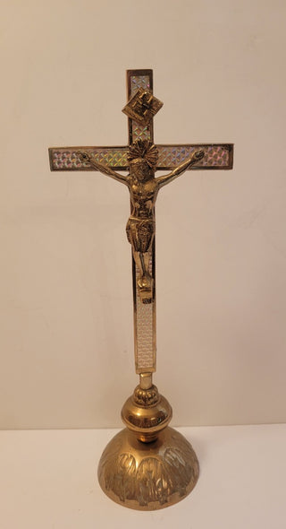 Brass crucifix