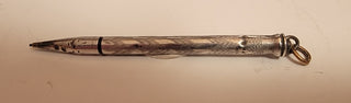 Sterling Victorian propelling pencil pendant
