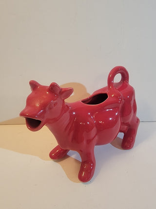 Red cow creamer