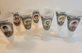 Set of 8 Gay Fad Pilsner glasses (must sell as a set of 8)