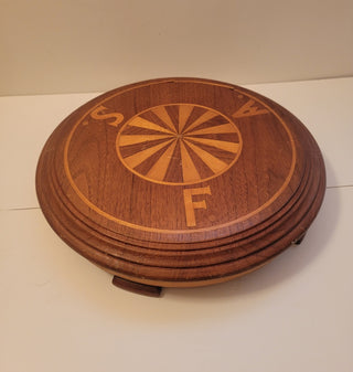 Wood pedestal