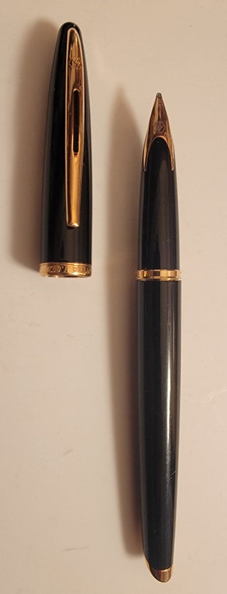 Waterman Carene Black Sea fountain pen 18k gold nib