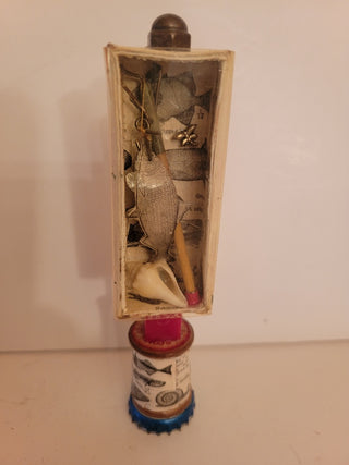 Fishing spool diorama