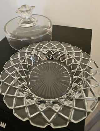 Round Butter/Cheese Dish with Cover (2 Pieces)