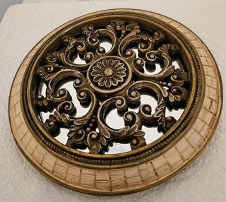 Small Filigree Round Mirror