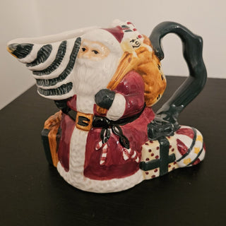Small Vintage Santa Pitcher/Creamer