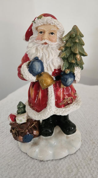 Old World Santa with Tree Figurine