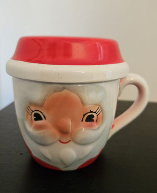 Vintage "Sip and Smoke" Santa Mug and Ashtray (2 pieces)