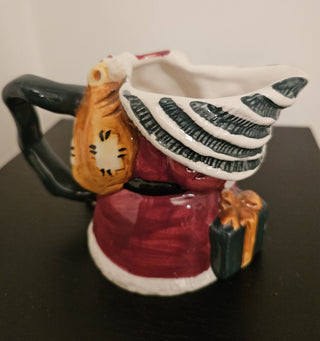 Small Vintage Santa Pitcher/Creamer