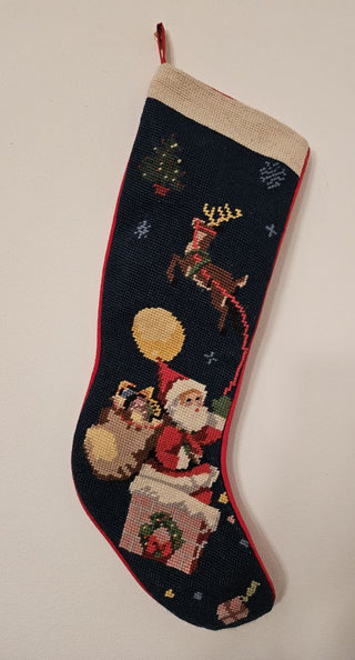 Santa Tapestry Stocking
